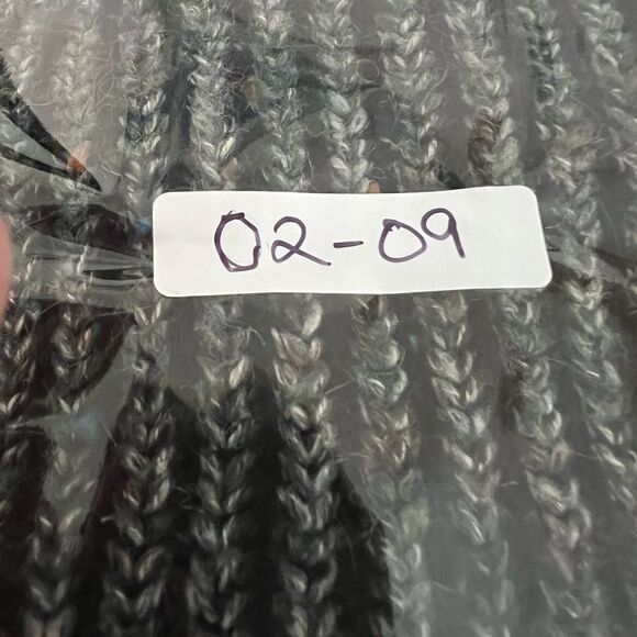 Leo & Nicole Stitch Fix Green Tweed Ribbed Zip Cowl Neck Zip Sides Sweater XL - Picture 4 of 5